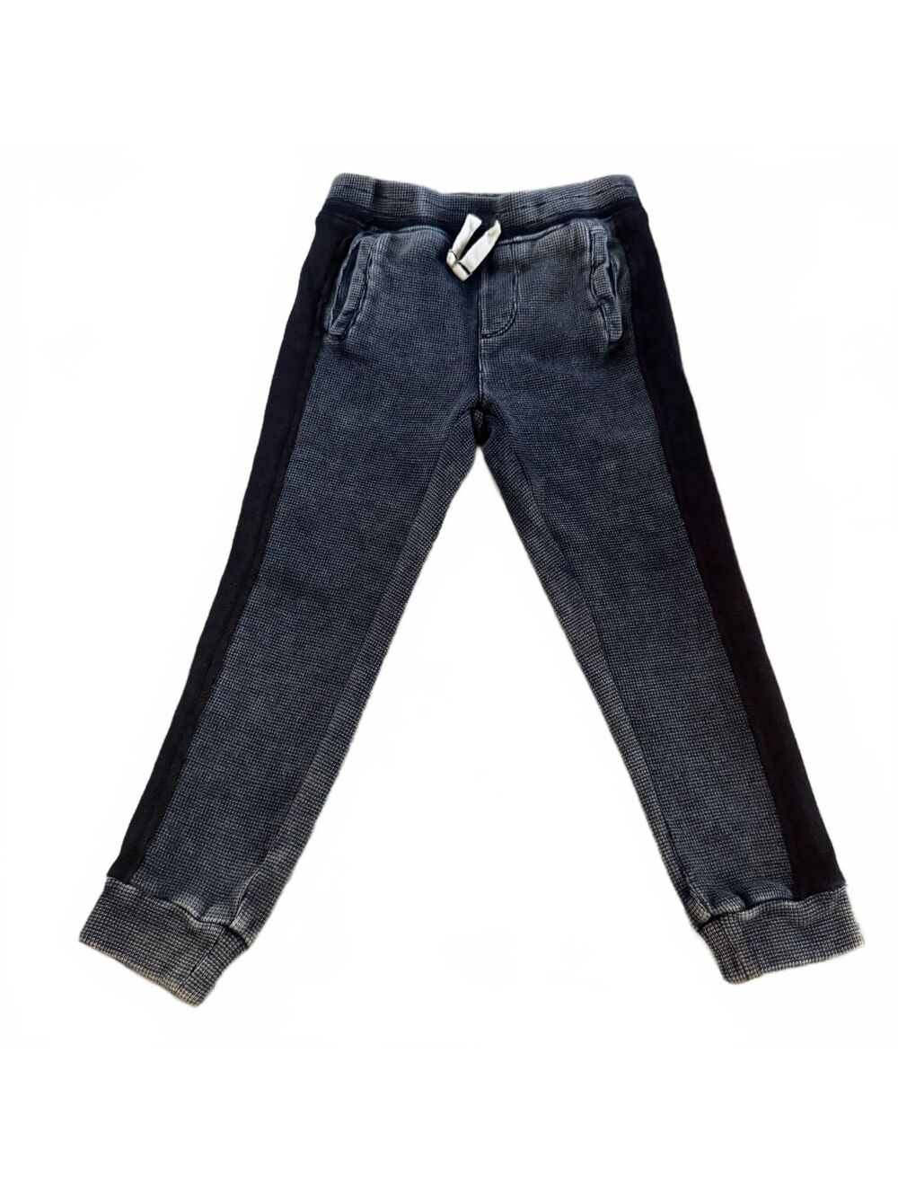 Splendid Kids Boys Waffle Knit Jogger Pants Size 5 Denim Blue Thermal